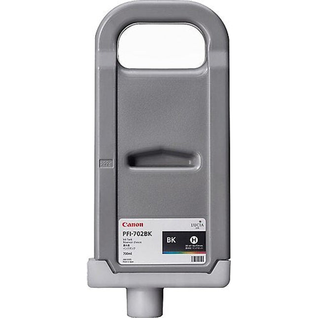 Original Canon PFI-702BK High Yield Black Ink Cartridge, 2220B001