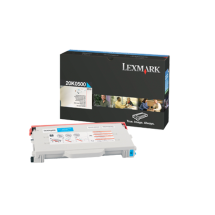 Lexmark 20K0500 Cyan Standard Yield Toner Cartridge