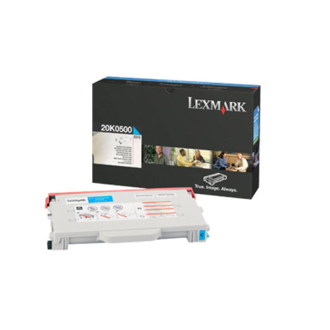 Lexmark 20K0500 Cyan Standard Yield Toner Cartridge