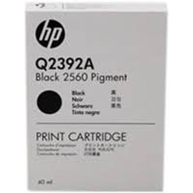 Original HP Q2392A Standard Yield Black Pigment Black Ink Cartridge 