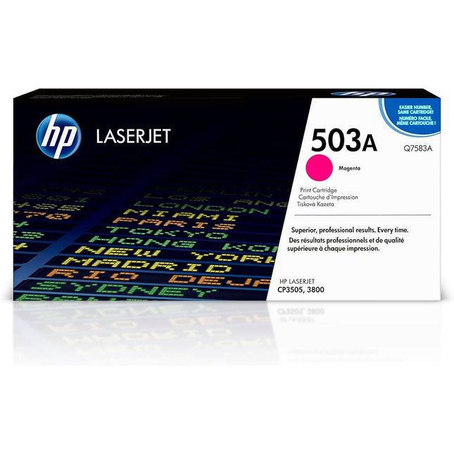 Original HP 503A Standard-Yield Magenta Toner Cartridge, Q7583A