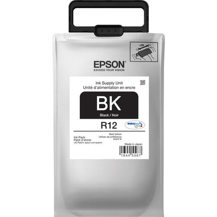 Original Epson R12 Standard Yield Black Ink Cartridge, TR12120