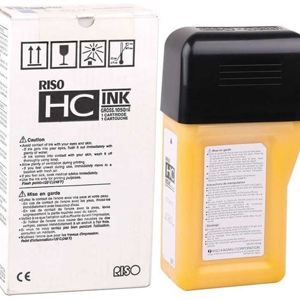 Original Risograph S-4673 Yellow Ink Tank