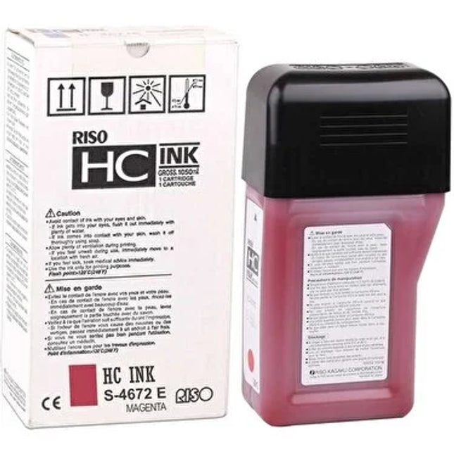 Original Risograph S-4672 Magenta Ink Tank