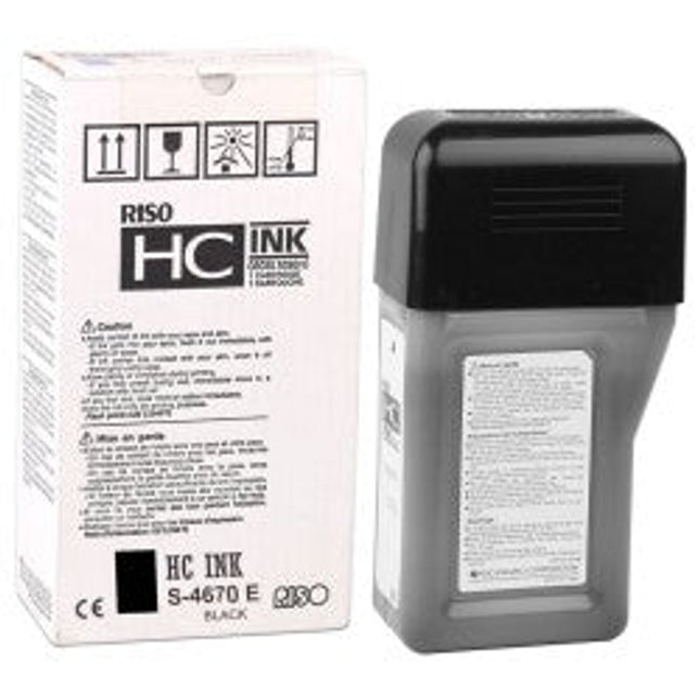 Original Risograph S-4670 Black Ink Tank