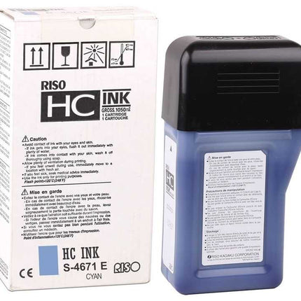 Original Risograph S-4671 Cyan Ink Tank