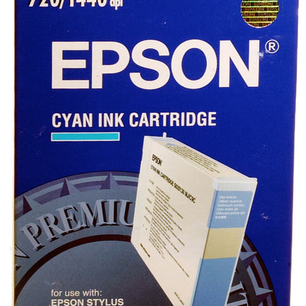 Genuine Epson S020130 Cyan Inkjet Cartridge, MJIC9C