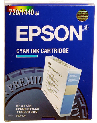 Genuine Epson S020130 Cyan Inkjet Cartridge, MJIC9C