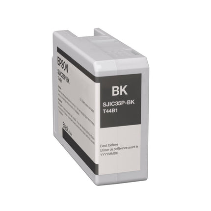 Original Epson SJIC35P-BK High-Yield Gloss Black Ink Cartridge, T44B1