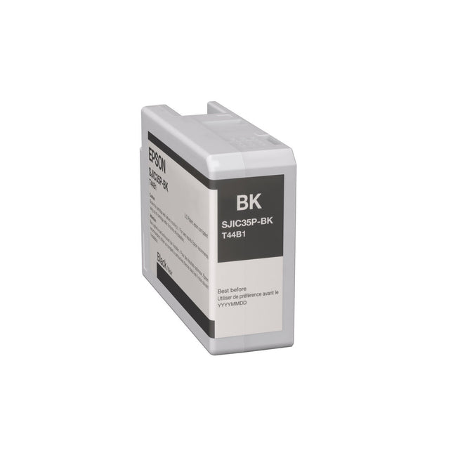 Original Epson SJIC35P-BK High-Yield Gloss Black Ink Cartridge, T44B1
