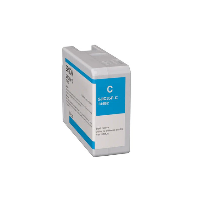 Original Epson SJIC35P-C High-Yield Cyan Ink Cartridge, T44B2