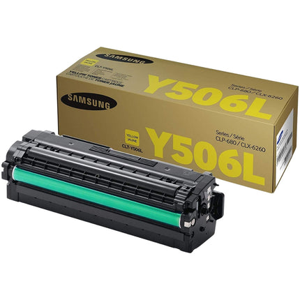Samsung Y506L High Yield Yellow Toner Cartridge, CLT-Y506L