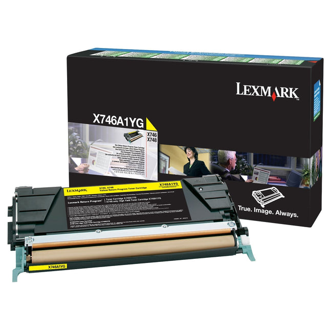 Genuine Lexmark X746A1YG Standard Yield Yellow Toner Cartridge