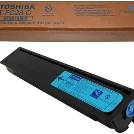 Genuine Toshiba TFC28C Standard Yield Cyan Toner Cartridge, T-FC28-C