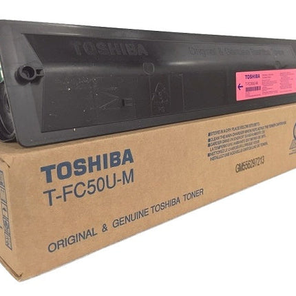 Genuine Toshiba TFC50UM Standard Yield Magenta Toner Cartridge, T-FC50U-M