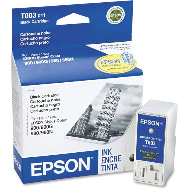 Epson T003 Black Ink Cartridge, T003011