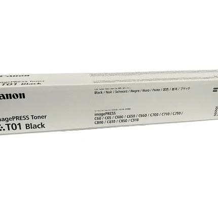 Genuine Canon T01 Standard Yield Black Toner Cartridge, 8066B001