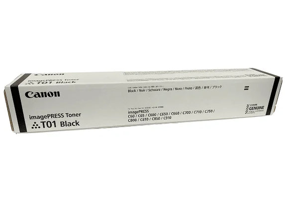 Genuine Canon T01 Standard Yield Black Toner Cartridge, 8066B001