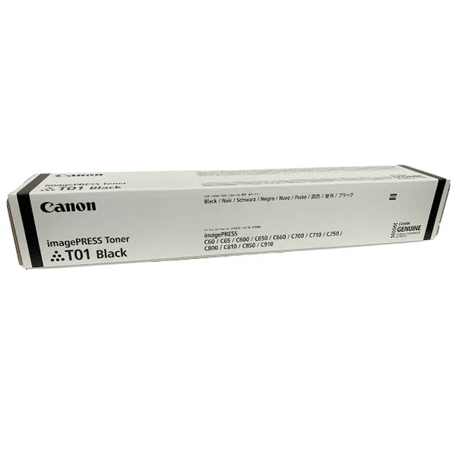 Genuine Canon T01 Standard Yield Black Toner Cartridge, 8066B001