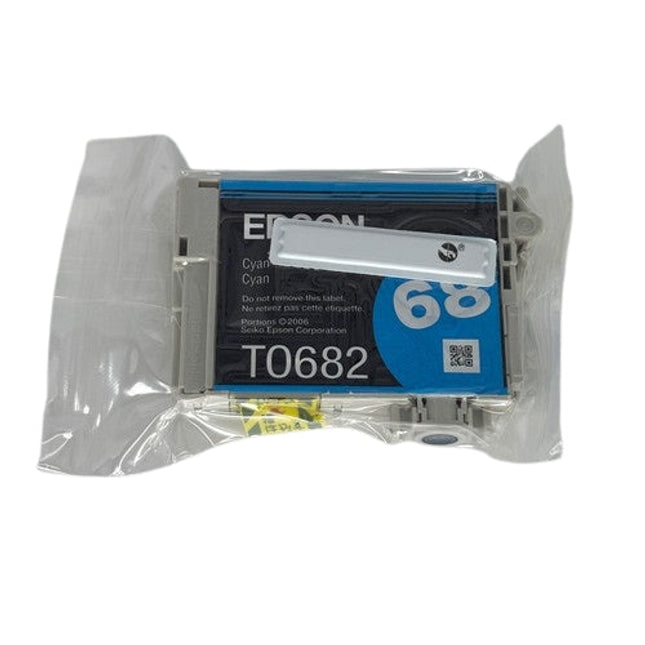 Epson T068 High-Yield Cyan Inkjet Cartridge, T068220