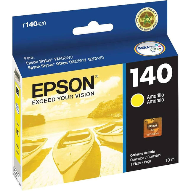 Genuine Epson 140 Yellow Ink Cartriidge,  T140420-AL