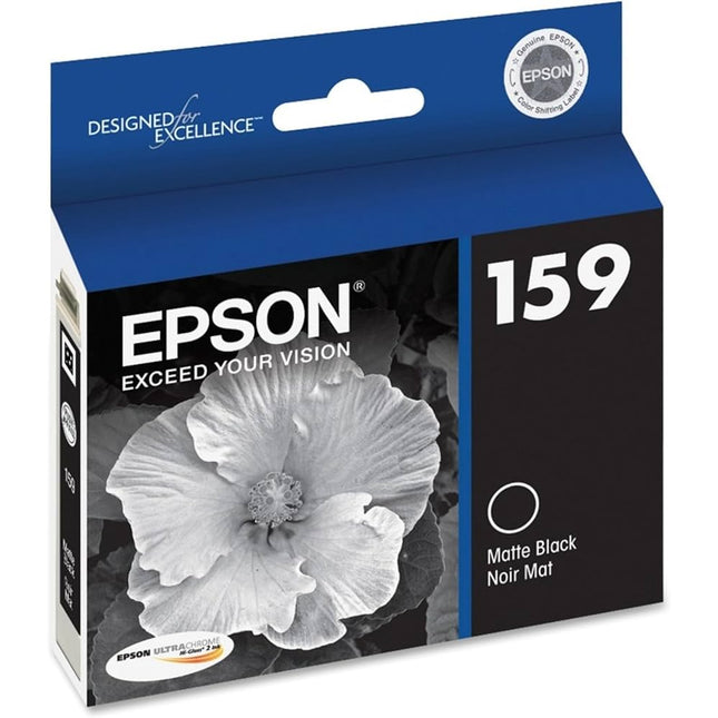 Epson 159 Standard-Yield Matte Black UltraChrome Hi-Gloss Ink Cartridge, T159820