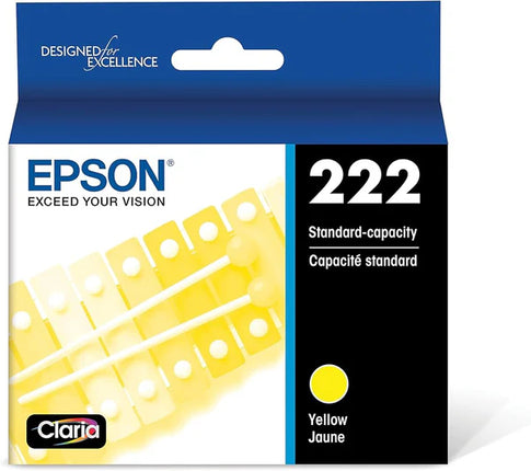 Genuine Epson 222 Yellow Claria Ink Cartridge, T222420-S