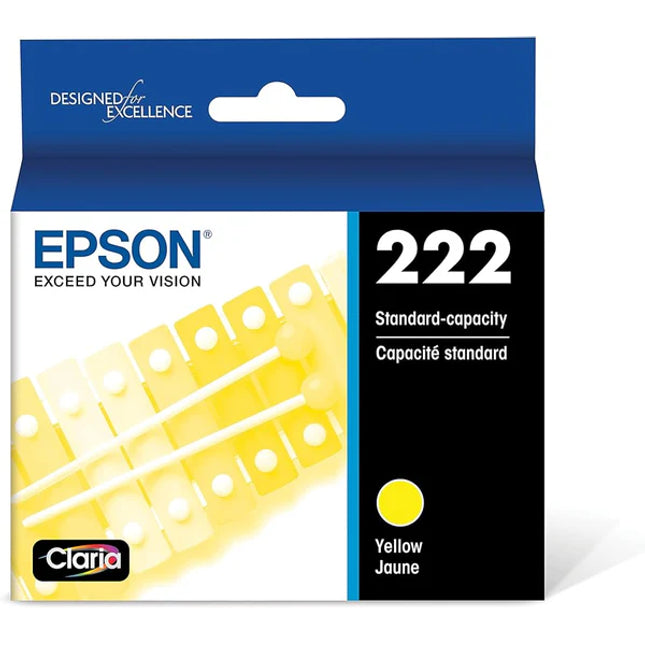 Genuine Epson 222 Yellow Claria Ink Cartridge, T222420-S