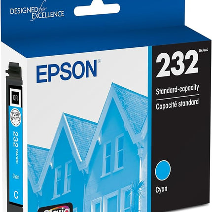 Original Epson T232 Standard Yield Cyan Ink Cartridge, T232220-S 