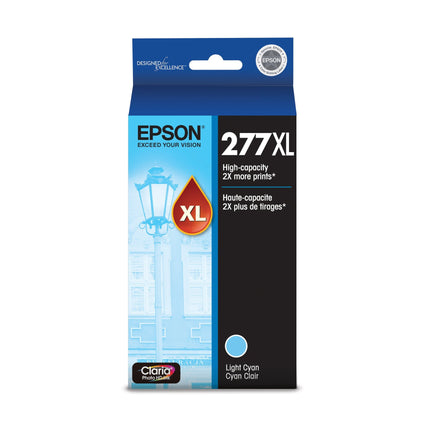 Epson 277XL High-Yield Light Cyan Inkjet Cartridge, T277XL520-S
