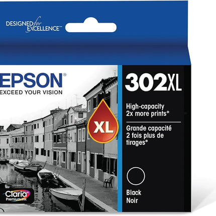 Epson 302XL Black Ink Cartridge, T302XL020