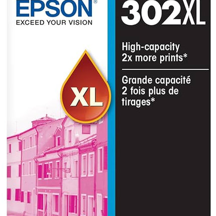 Epson 302XL Claria Premium High-Yield Magenta Ink Cartridge, T302XL320