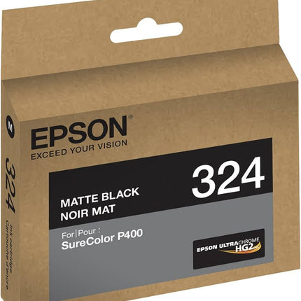 Epson 324 Standard-Yield Matte Black UltraChrome HG2 Ink Cartridge, T324820