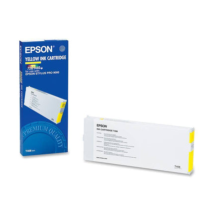 Genuine Epson T408 220ml Standard Yield Yellow Inkjet Cartridge, T408011