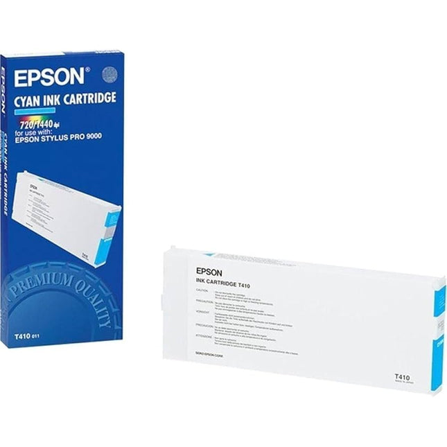 Genuine Epson T410 Standard Yield Cyan Inkjet Cartridge, T410011