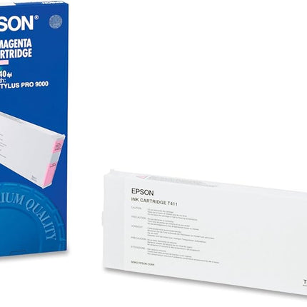 Genuine Epson T411 220ml Standard Yield Light Magenta Ink Cartridge, T411011