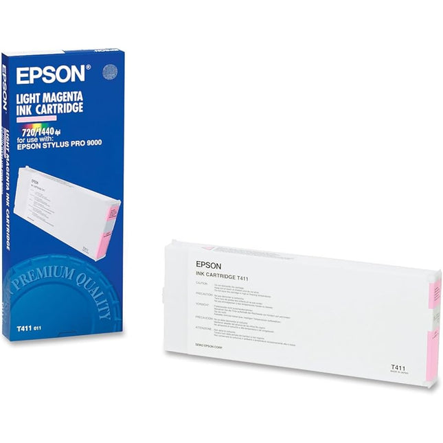Genuine Epson T411 220ml Standard Yield Light Magenta Ink Cartridge, T411011