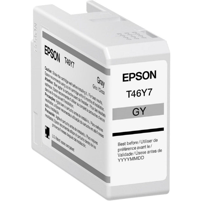 Original Epson T46Y7 Standard Yield GRAY Ink Cartridge