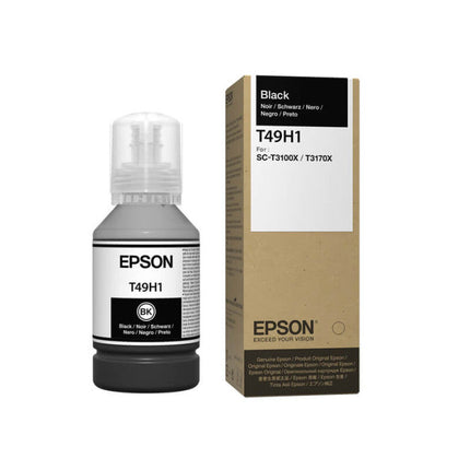 Original Epson T49H1 Standard Yield Black Ink Bottle, T49H100