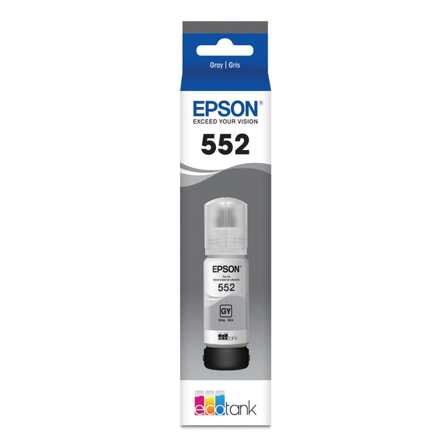 Epson T552 Ultra High-Yield Gray Ink Bottle, T552520-S