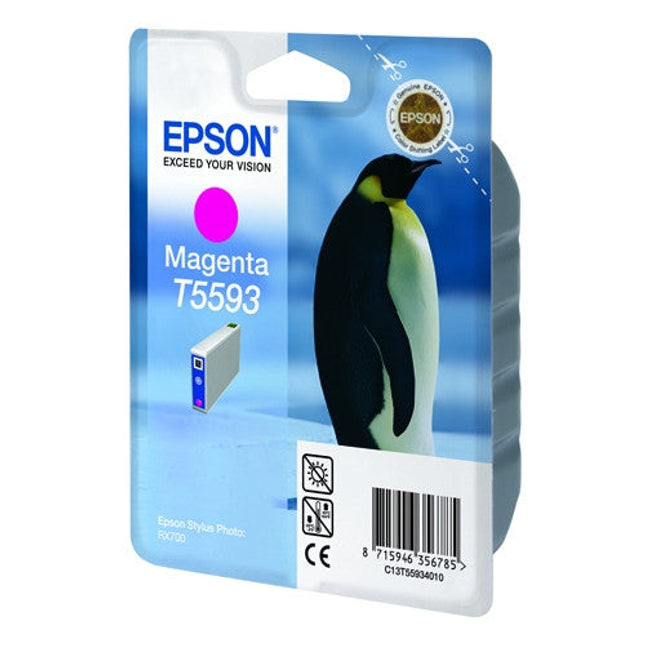 Original Epson T5593 Standard Yield Magenta Ink Cartridge, C13T55934010