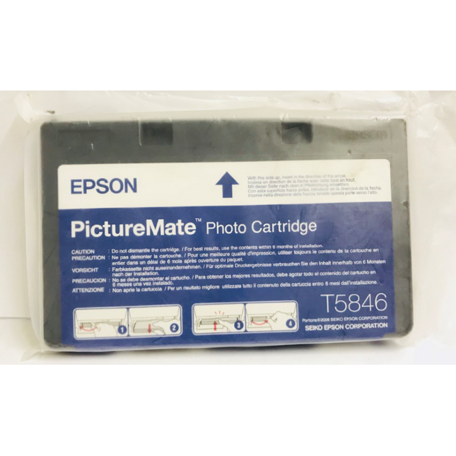 Genuine Epson T5846 PictureMate Photo Cartridge.