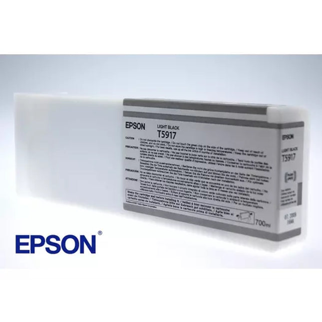 Genuine Epson T5917 Light Gray UltraChrome K3 Ink Cartridge, T591700