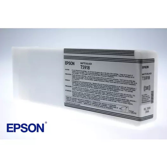Genuine Epson T5918 Matte Black UltraChrome K3 Ink Cartridge, T591800