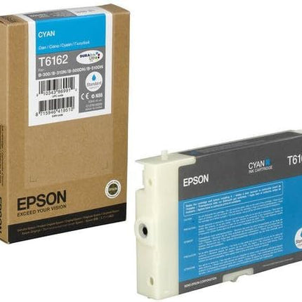 Original Epson T6162 Standard-Yield Cyan Ink Cartridge, C13T616200