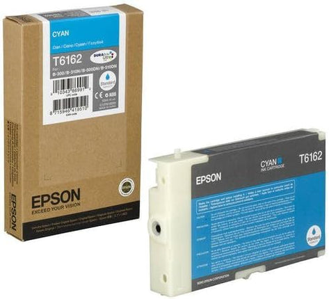Original Epson T6162 Standard-Yield Cyan Ink Cartridge, C13T616200