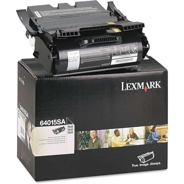 Original Lexmark T640 Standard Yield Black Toner Cartridge, 64015SA