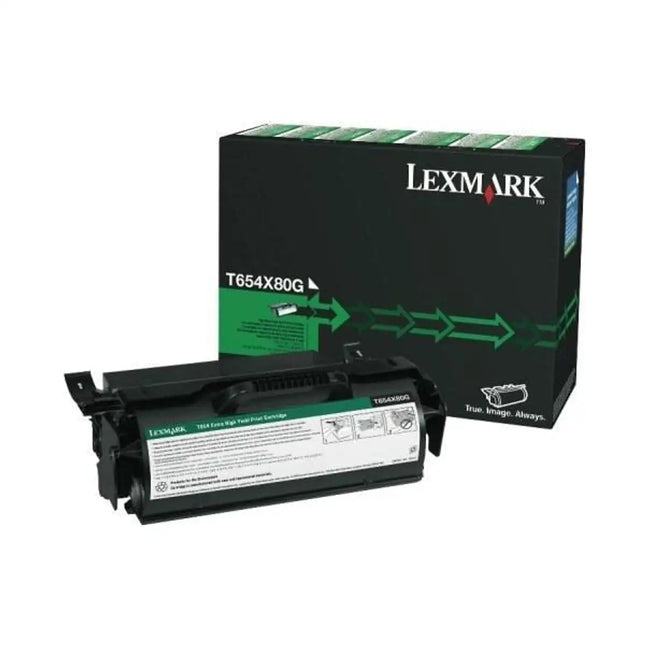 Lexmark T654X80G Extra High-Yield Black Toner Cartridge
