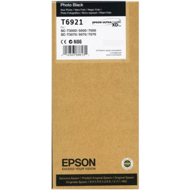 Original Epson T6921 Photo Black 110ml Ink Cartridge, T692100