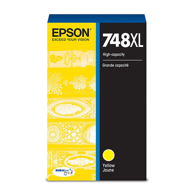 Epson 748XL High-Yield Yellow DURABrite Pro Ink Cartridge, T748XL420
